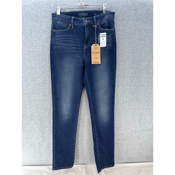 NWT Lucky Brand Women’s sz 6/28 Hayden Skinny Super Slimming Stretch Dark Denim - Picture 1 of 10